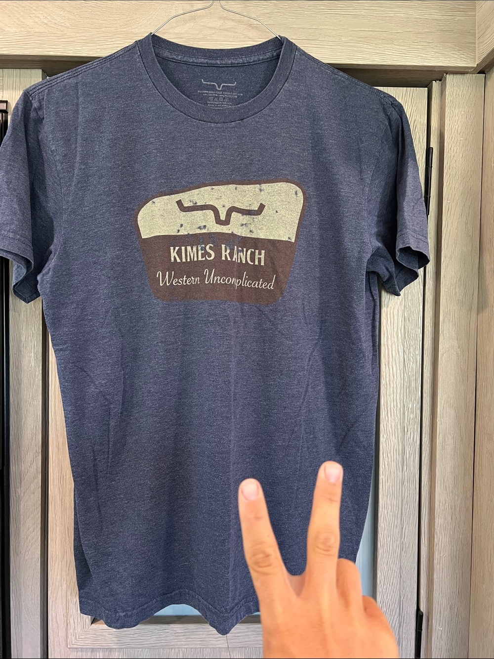 Kimes Ranch Navy Graphic Tee - 'Kimes Ranch' Logo #2